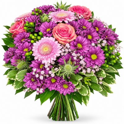 Приголомшливий фіолетовий мікс квітів